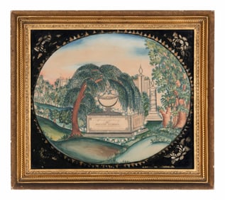A Mourning Picture For Elijah Lumbard (Connecticut, 1778-1821)