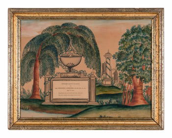 A Mourning Picture For Captain Frederick Carpenter (1766-1821)