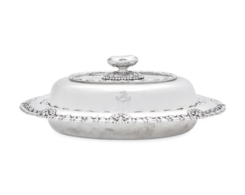 A Sterling Silver Covered Vegetable Dish