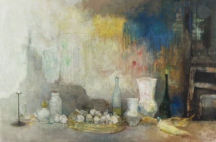 Jean Jansem (French, 1920-2013) Nature Morte aux Gousses d'Ail, 1972