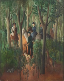 Olga Sacharoff (Russian, 1889-1967) La Chasse, c. 1923