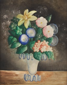 Olga Sacharoff (Russian, 1889-1967) Fleurs sur une Table
