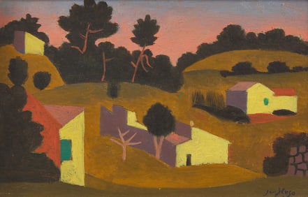 Jean Hugo (French, 1894-1984) La Garrigue en Janvier