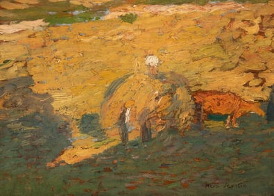 Henri Jean Guillaume Martin (French, 1860-1943) La Fenaison (Étude pour 'Les Faucheurs')