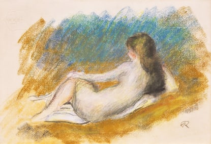 Pierre-Auguste Renoir (French, 1841-1919) Nu Allongé, c. 1890