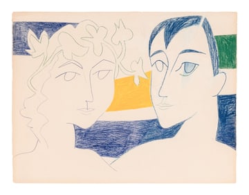 Françoise Gilot (French, 1921-2023) Les Adolescents, 1954
