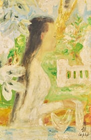 Le Pho (French/Vietnamese, 1907-2001) Jeune Fille à l'Écharpe, c. 1964