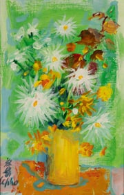 Le Pho (French/Vietnamese, 1907-2001) Fleurs, c. 1969