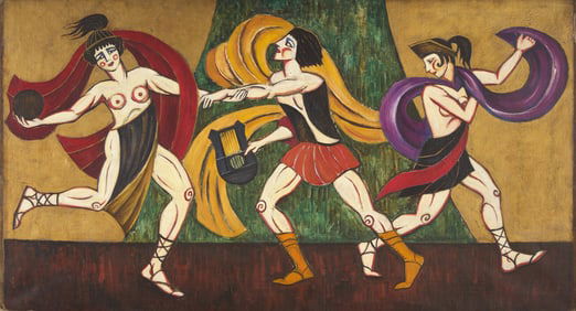 Alexander von Salzmann (Russian, 1874-1934) Scène de Théâtre, c. 1920s