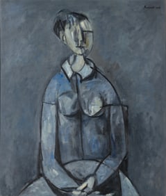 Duilio (Dubè) Barnabé (Italian, 1914-1961) Ragazza Seduta, 1952