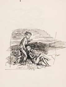 Balthus (French, 1908-2001) Mais C'était un de Leurs Grands Amusements de se Sauver dans la