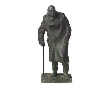 Ivor Roberts-Jones (British, 1916-1996) Sir Winston Churchill, Maquette for the Monument in