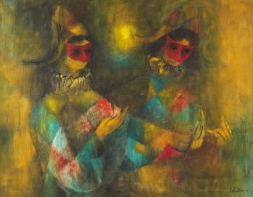 Lebadang (French, 1921-2015) Harlequins