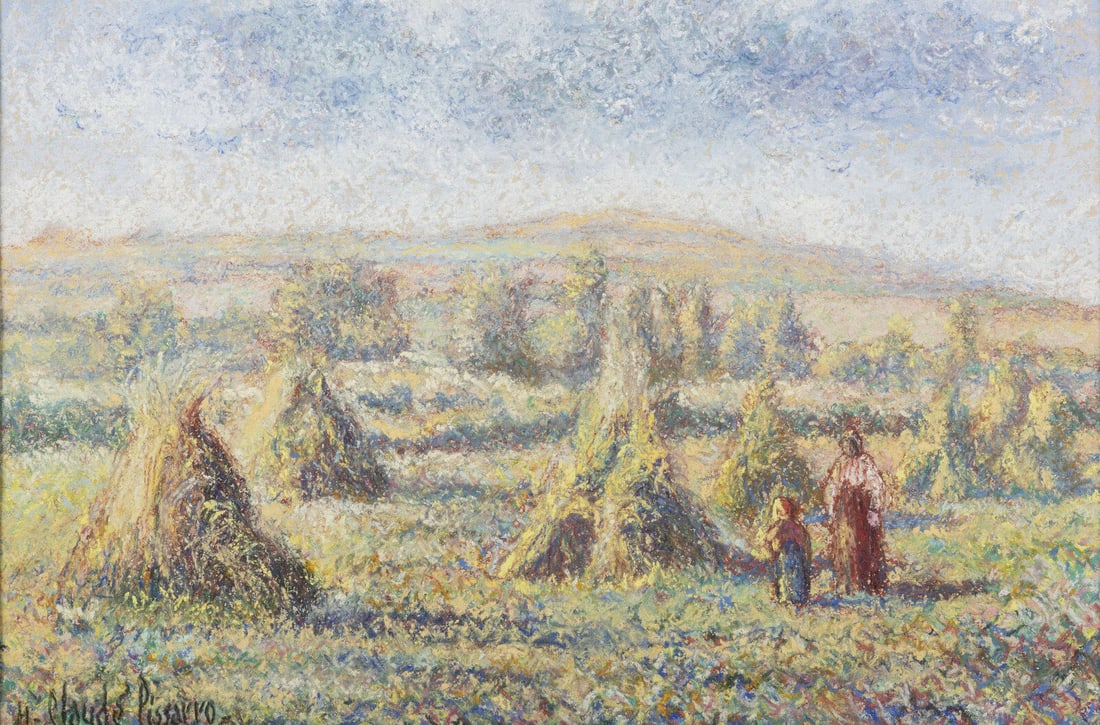 Hugues Claude Pissarro (French, b. 1935) Gerbes à Courmery, 1988 (1 of 3)