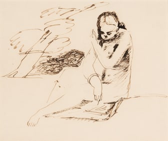 Balthus (French, 1908-2001) Jeune Fille Lisant, 1924-25