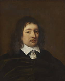 Circle of Cornelis Janssens van Ceulen (Dutch, 1593-1661) Portrait of a Gentleman with Collar, Bust: Circle of Cornelis Janssens van Ceulen (Dutch, 1593-1661) Portrait of a Gentleman with Collar, Bust Length oil on canvas 24 3/8 x 20 3/4 in. (61.9 x 52.7cm) Private Collection, Philadelphia, Pennsylva