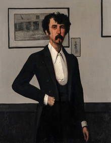 Walter Greaves (British, 1846-1930) Portrait of James Abbott McNeill Whistler, 1871 (1 of 3)