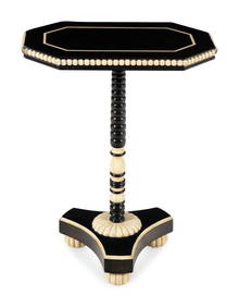 A Rose Tarlow Black Lacquered Side Table (1 of 10)