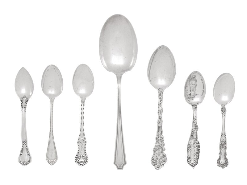 A Collection of American Silver Flatware Articles (1 of 4)