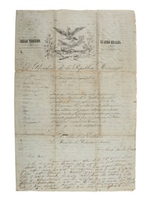 [MEXICAN-AMERICAN WAR]. Detailed letter on captured stationery describing storming the Castle of