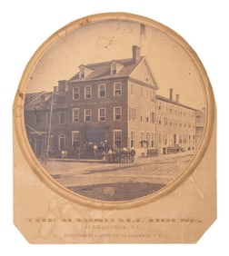 [CIVIL WAR]. The Marshall House, Alexandria, Virginia. New York: E. Anthony. [With:] CDV of Elmer