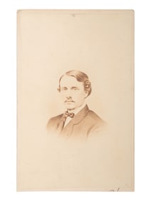 [CIVIL WAR]. CDV of Colonel Robert Gould Shaw, 54th Mass. African American Infantry. Boston: J.W.