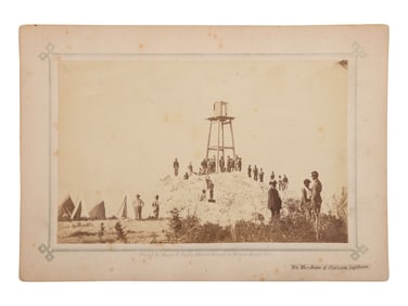 [CIVIL WAR]. HAAS & PEALE, photographers. No. 26 - Ruins of Charleston Lighthouse. Featuring Black