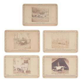 [CIVIL WAR]. Group of 8 albumen prints from Taylor & Huntington's War for the Union series.