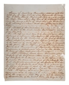 [CIVIL WAR]. CANBY, Major Gen. E.R.S. (1817-1873). Terms of Military Convention entered into this