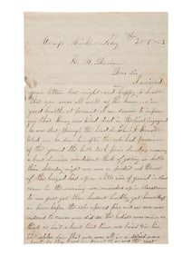 [CIVIL WAR]. Soldier's letter from Samuel Conklin, 141st PA Vols, recounting his and others' wounds