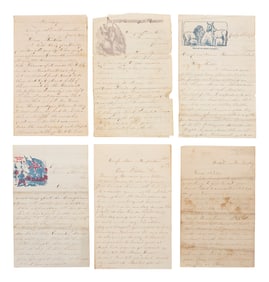 [CIVIL WAR]. War-date letter archive of Sergeant Duncan Thompson (ca 1841-1864), 19th Ohio Infantry