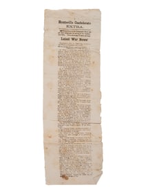 [CIVIL WAR]. Huntsville Confederate Extra. 1 February 1863.