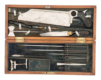 [CIVIL WAR]. Surgical field kit manufactured by Shepard and Dudley, New York. [With:] 3 catalogues,