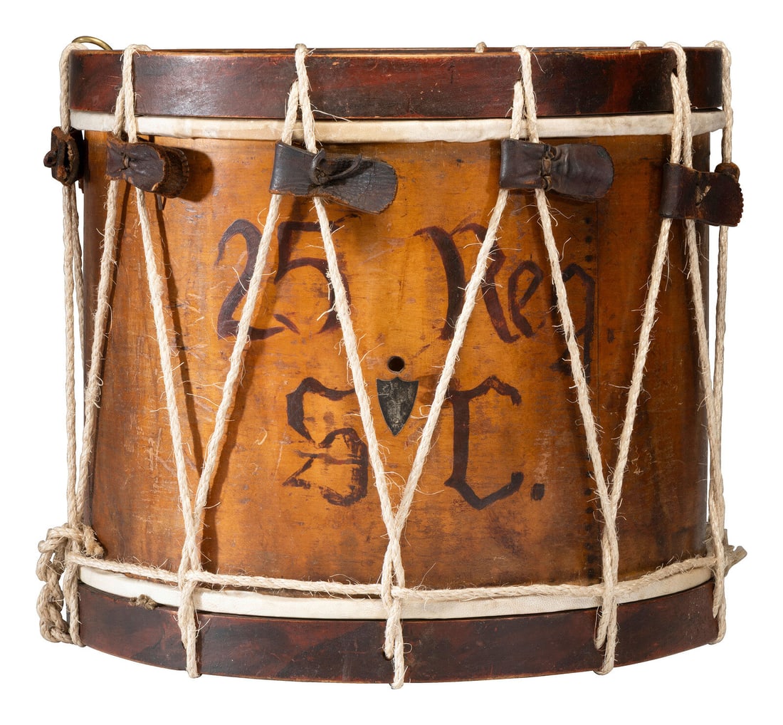 Jacob Stewart Civil War Era Snare Drum Attributed to the 25th South Carolina Infantry (1 of 4)