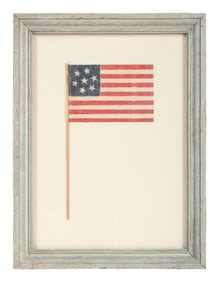 [FLAGS-CIVIL WAR]. 7-star American parade flag. Ca 1861-1890s.