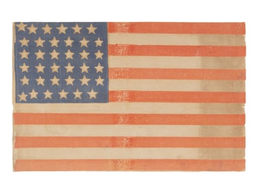 [FLAGS]. 36-star American parade flag. Ca 1865-1867.