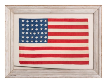 [FLAGS]. 37-star American flag. Ca 1867-1876.