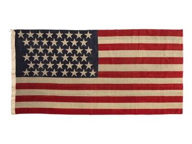 [FLAGS]. 44-star American flag made by Piggolt Bros. & Co., London. Ca 1890.