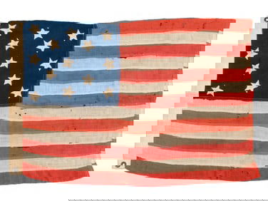 [FLAGS]. 13-star American flag. Ca late 19th-early 20th century.