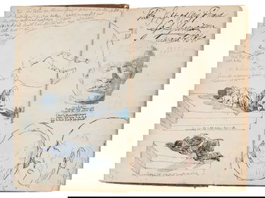 [EARLY PHOTOGRAPHY]. Manuscript diary of an itinerant portraiture artist, phrenology enthusiast, and