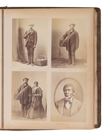 [EARLY PHOTOGRAPHY - AFRICAN AMERICANA]. Yale College, 1872. Album containing photographs of