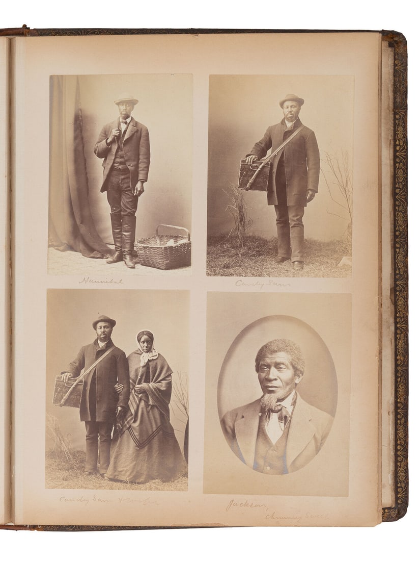 [EARLY PHOTOGRAPHY - AFRICAN AMERICANA]. Yale College, 1872. Album containing photographs of (1 of 6)