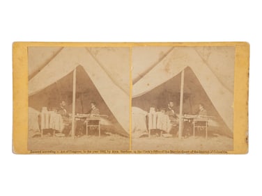 [LINCOLN, Abraham (1809-1865)]. GARDNER, Alexander, photographer. President Lincoln and Genl'l