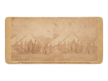 [LINCOLN, Abraham (1809-1865)]. GARDNER, Alexander, photographer. Group of President Lincoln, Gen.