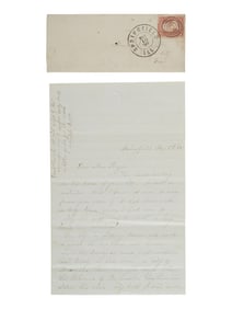 [LINCOLN FUNERAL]. 4pp. letter providing first-hand account of Lincoln lying in state in