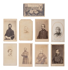 [LINCOLN, Abraham (1809-1865)]. A group of CDVs featuring members of the military commission and