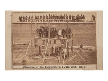 [LINCOLN ASSASSINATION]. GARDNER, Alexander (1821-1882), photographer. Execution of the