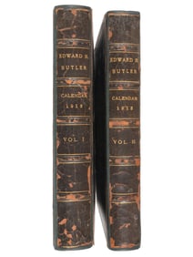 [AMERICANA]. Two albums identified to Edward Burgess Butler (1853-1928), businessman and artist,