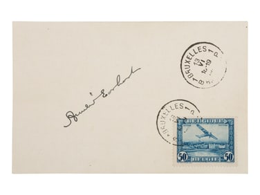 [AVIATION]. EARHART, Amelia (1897-1937). Postal cover signed ("Amelia Earhart"), 13 June 1932.
