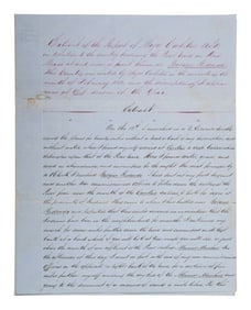 [WESTERN AMERICANA]. CARLETON, Major General James Henry (1814-1873). Extract of a report on the